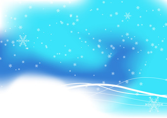 Fototapeta na wymiar Winter background - Vector