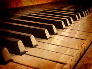 Sepia Piano Keys