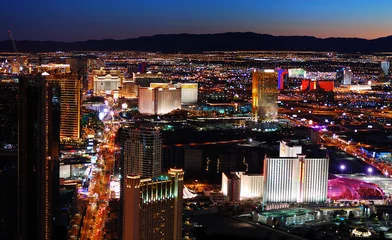 Fotobehang Las Vegas strip luchtfoto © rabbit75_fot