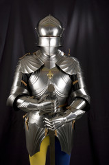 Fototapeta na wymiar Armour of the medieval knight.