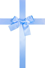 light blue vertical cross ribbon