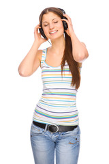 Naklejka premium Listen to the music