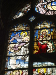 Iglesia gótica de San Eustache en Paris