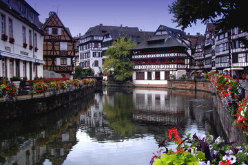 Strasbourg - petit france - obrazy, fototapety, plakaty