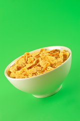 bowl with cornflakes