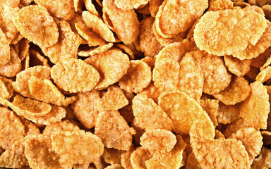 background of corn flakes