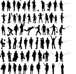 People silhouettes