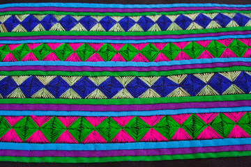 texture of native thai cloth