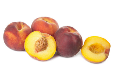 fresh peaches isolated