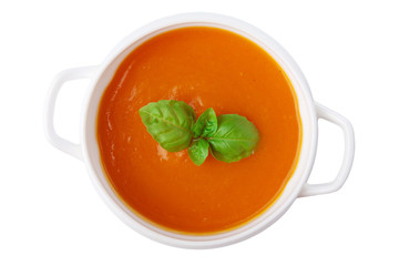 pumpkin soup isolated