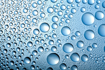 blue water drops background