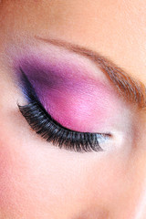 fashion makeup of a female eye