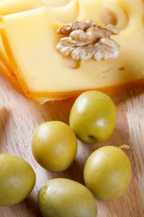 big group of cheeses