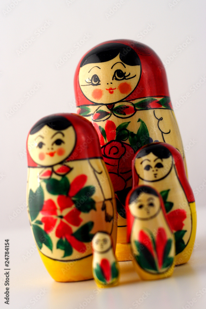 Wall mural Nesting dolls group