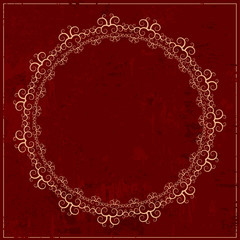 Grunge decorative frame - Vector