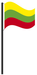Flaggenmast Litauen