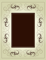 Editable vector decorative  frame