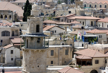 Fototapeta na wymiar Jerusalem roofs