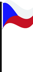 Flaggenmast Tschechische Republik