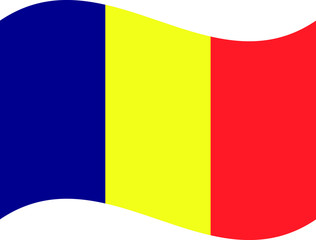 Flagge Rumänien, wehend