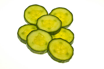 Gurke frisch geschnitten
