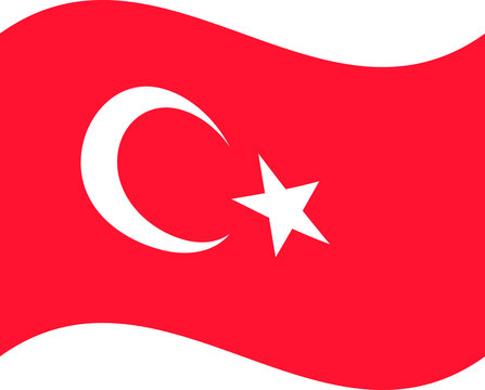 Flagge Türkei, wehend