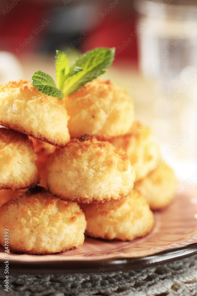 Poster coconut macaroons