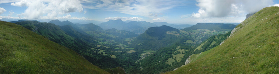 Naklejka premium panorama montagne