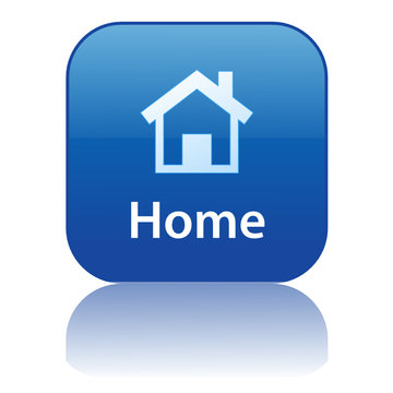 HOME Web Button (internet homepage website start welcome home)