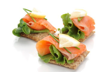 Smocked Salmon Snack