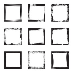 blank grunge frames