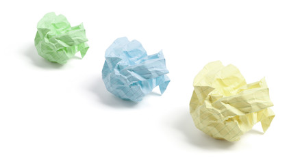Crumpled Paper Balls
