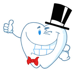 Happy Winking Gentleman Tooth