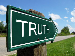 TRUTH road sign