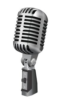 Retro microphone