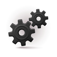 black gears icon