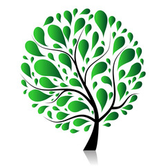 Fototapeta premium Art tree beautiful for your design