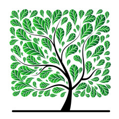 Art tree beautiful for your design