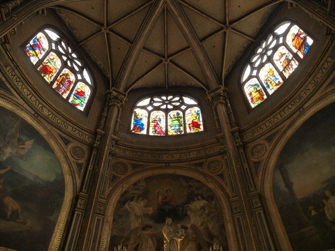 Iglesia gotica de San Eustache en Paris