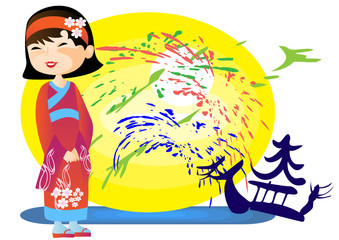 Little Japanese girl