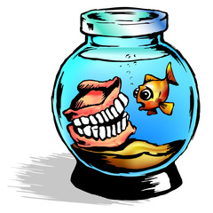 cartoon with fish