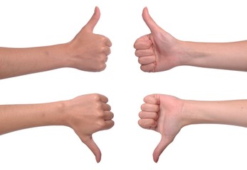 Thumbs up and down