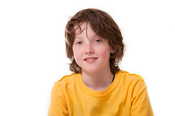 Boy with yellow shirt