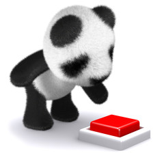 3d Panda warns the others © Steve Young