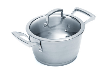 Modern steel saucepan