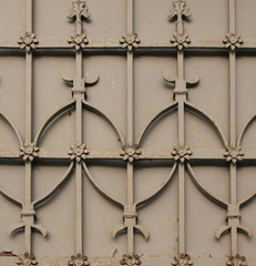 A fragment of metal gate. Вackground.