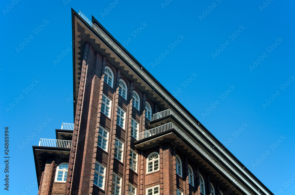 Wall mural chilehaus in hamburg