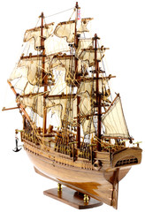 maquette du voilier "Bounty", fond blanc