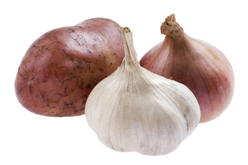 potato with onion close up