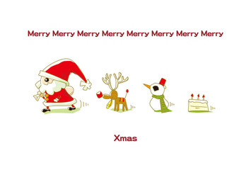 サンタクロース達の行進